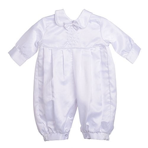 Lito Angels Baby Boys' Christening Baptism Outfit White Romper Formal Wear Embroidery Cross Vest 3 Piece Set Size 3-6 Months - Image 2