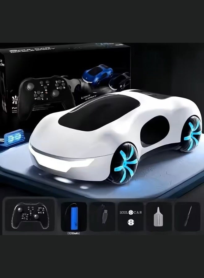 Remote Control Concept Stunt Car with Spray & LED Lights - Image 4