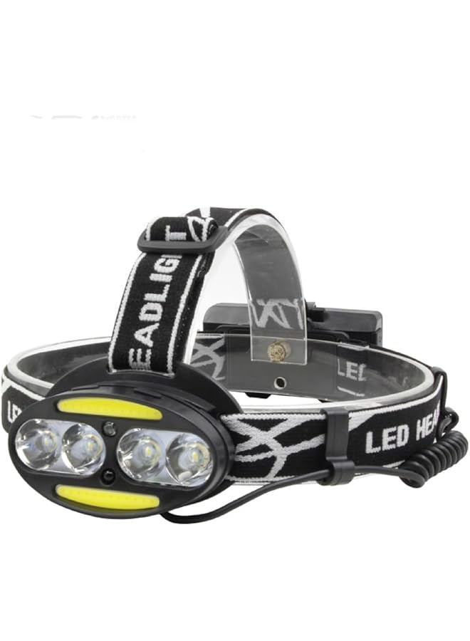 PROMASS 30000Lm LED Headlight Flashlight, Super Bright Rechargeable Waterproof Headlamp, 5 Modes, Adjustable Focus, 90° Tilt, Ideal for Outdoor Activities, Hiking, Camping, and Emergency Use - Image 1