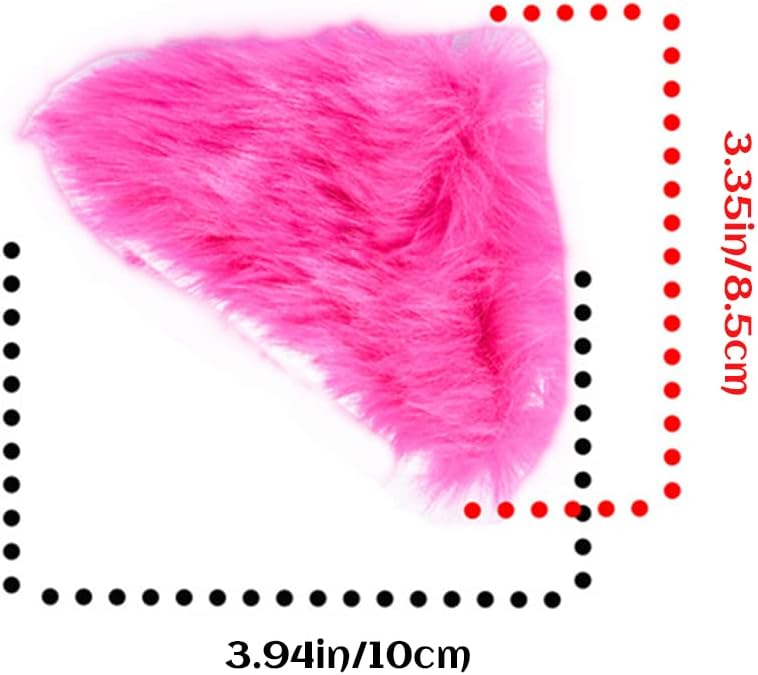 Keenso Cat Ears, 2Pcs Plush Cat Ears, Soft Helmet Accessories for Ski Motorcycle Snowboard, with Strong Adhesive Tape, No Drill Needed - Image 3