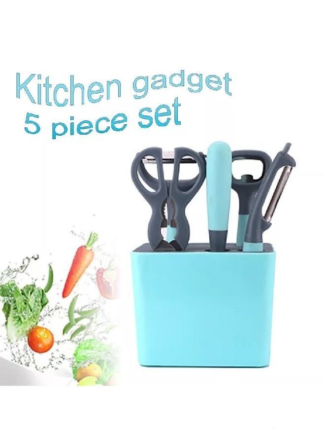 Dali Home - Eco-friendly Stainless Steel Small Kitchen Gadgets Tools Set Fruit Peeler Scissor Wine Opener with Storage box - Image 1