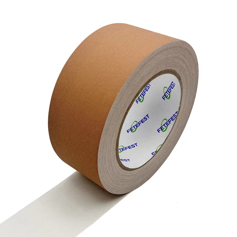 Fetefest Gaffers Tape Brown Heavy Duty, 2" by 30 Yards, Professional Grade Gaffer Tape, Non-Reflective, No Residue, Hand Tear, Self-Adhesive, Multiple Purposes (Brown 2 inches x 30 Yards) - Image 1