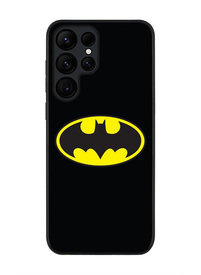 Stylizedd حافظة حواف سوداء متينة لهاتف سامسونج جالكسي S24 ألترا، حافظة مرنة رقيقة من المطاط TPU مع حواف مضادة للصدمات - الخفاش - Image 1