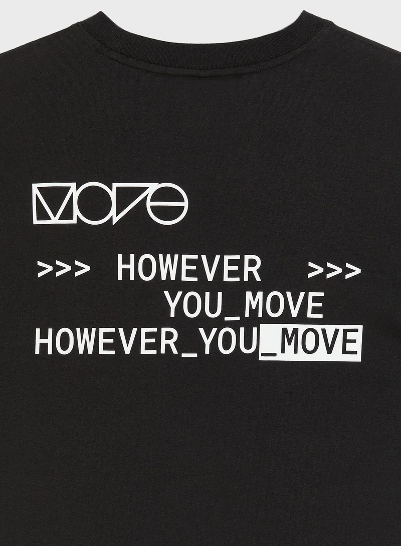 H&M Drymove™ Printed Sports T-Shirt