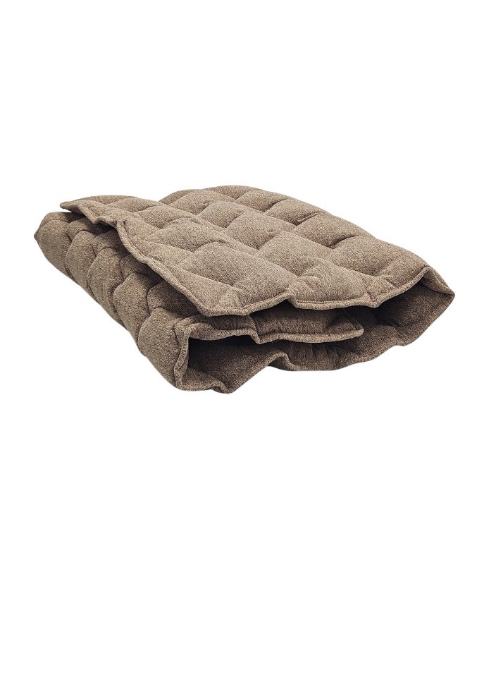 Luxury Single Sleeping Mat (190 x 90 x 6 cm) – Soft polyester fabric with 100% natural cotton filling, with a clear bag for easy carrying and storage – Comfortable and durable floor mat for camping, dorm rooms, guest rooms, and trips – Luxuriously soft and foldable mattress