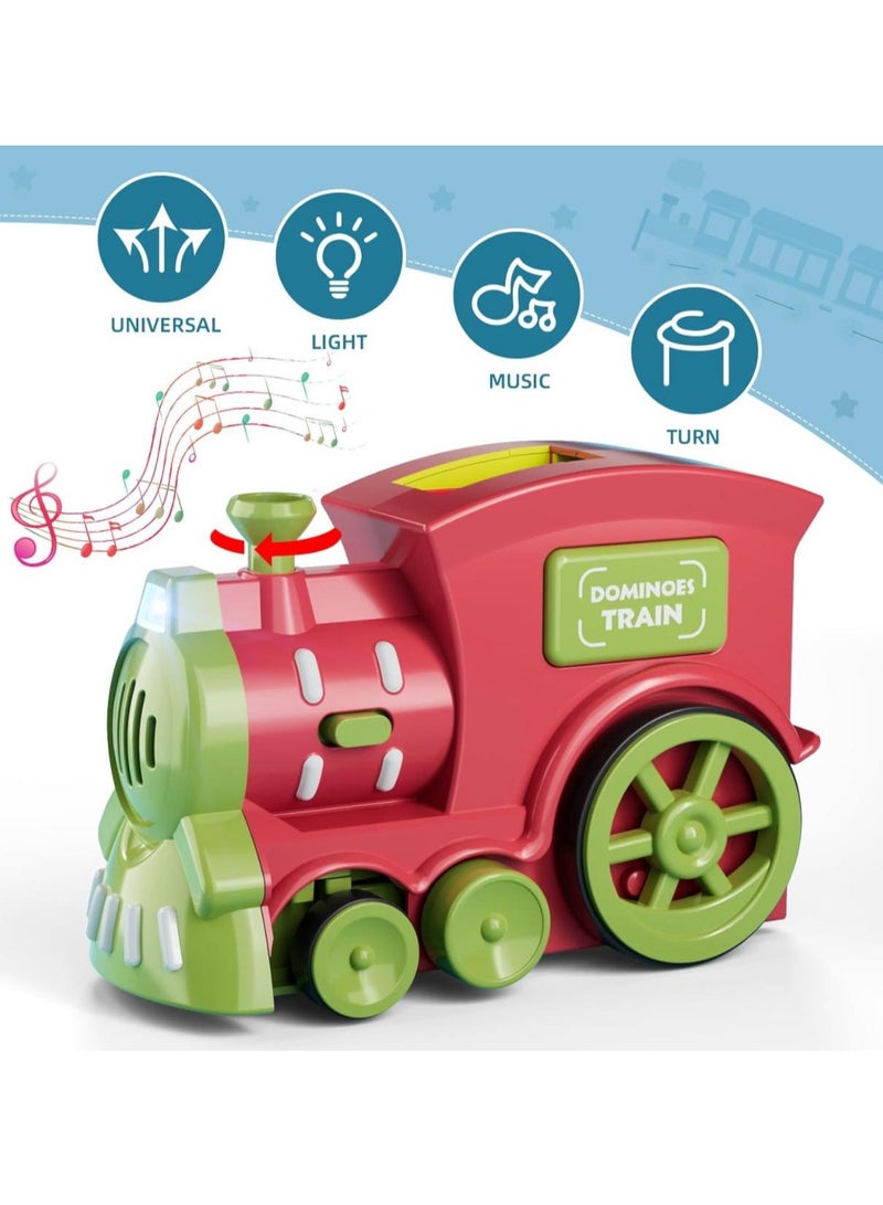 Electric Dominoes Fun Automatic Delivery Electric Train Educational Toy, gaming gift (with 60 Dominoes)  - Image 1