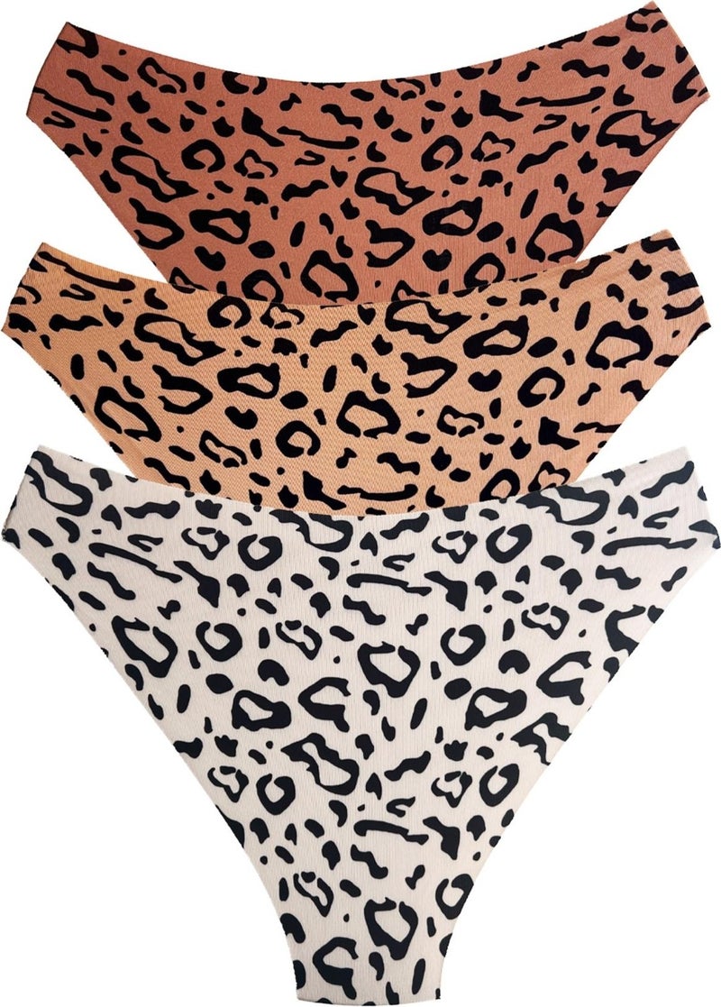 COTTONHILL Basic Patterned Laser Cut Women's Bikini Panties 3-Pack-2  - Image 5