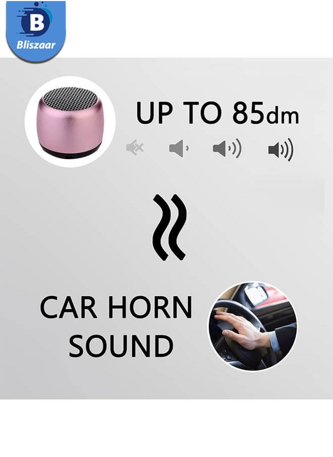Bliszaar Best Mini Portable Bluetooth Speaker with HD Sound & Bass, Smallest Wireless Bluetooth Speakers for Phone/PC/Tablet, Photo Selfie Button Answer Phone Calls, Cute Tiny Speaker, Pink  - Image 2