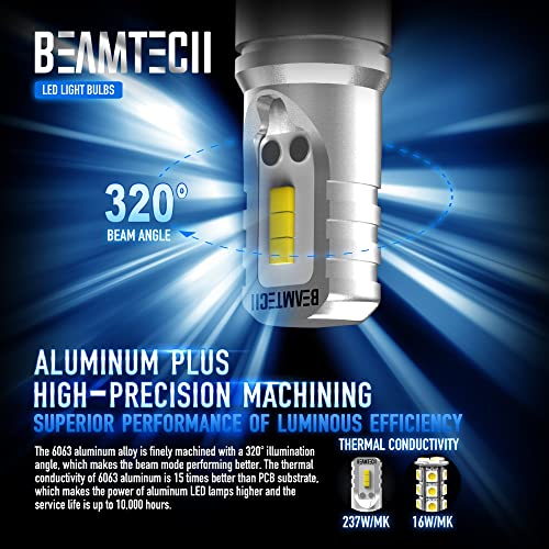 BEAMTECH H3 Led Fog Light Bulb,CSP Chips 800 Lumens 6500K Xenon White Extremely Bright of 2 - Image 4