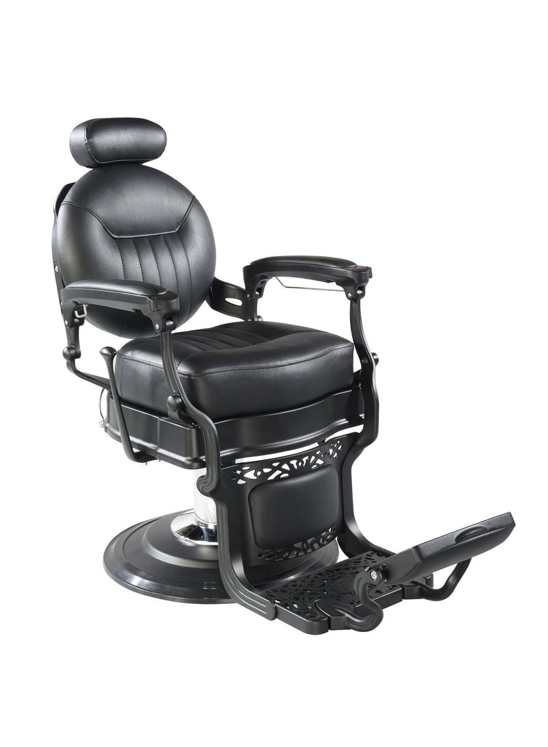 Vintage Professional Barber Chair –  Hydraulic System, 3-Year Warranty – Ideal for Spa, Salon, and Barbershop - Image 1