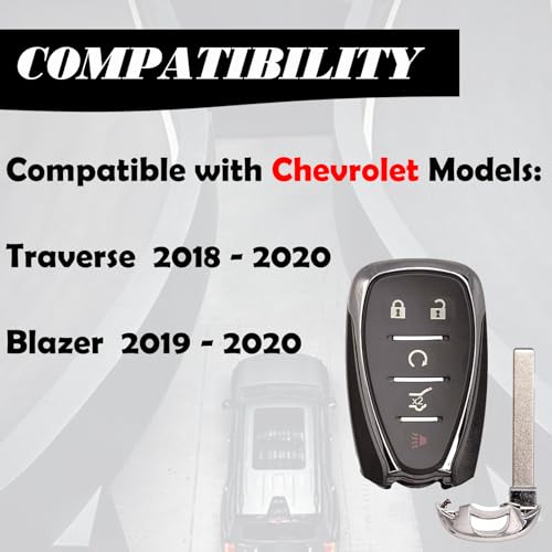 MechanMagic Key Fob Replacement Compatible for Chevy Traverse 2018 2019 2020 Blazer 2019 2020 Proximity Smart Car Keyless Entry Remote Control Remote Start 13529636 HYQ4EA 13519188 433Mhz 13584514 - Image 3