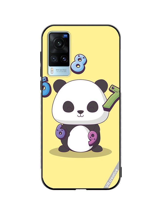 VR CREATIVE Protective Case Cover For Vivo X60 Panda With 56789 Numbers Design Multicolour - Image 1