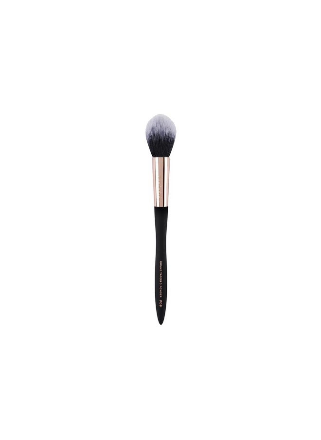 Profusion Cosmetics - Artistry Series Round Tapered Powder Brush, Dense Application Of Powder Products With Soft Touch Matte Finish, Waved Handle For Optimum Grip, And Lightweight Balance - Image 1