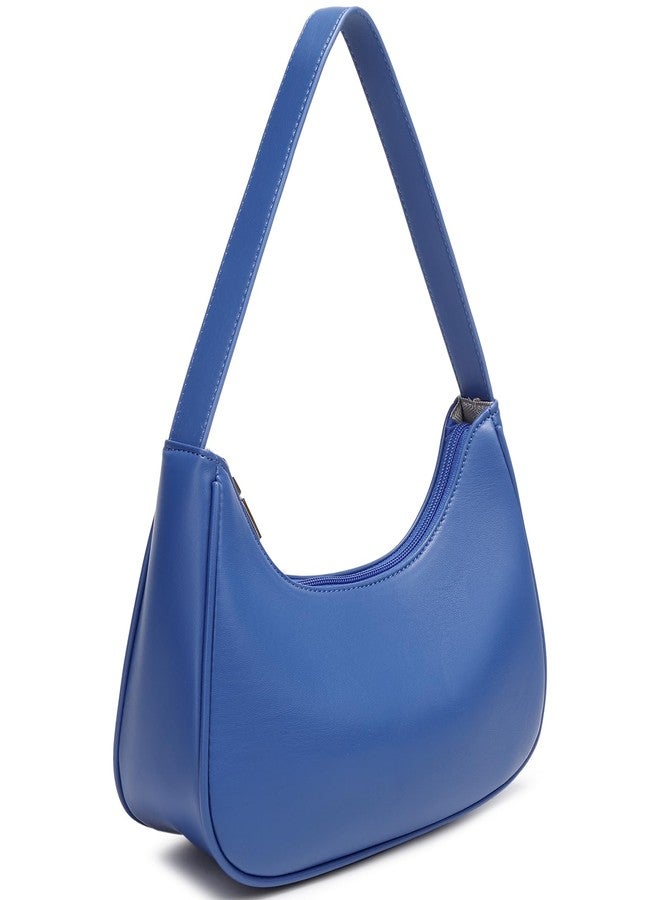 WSRYDJDL Fashion shoulder Bag for Women's Cute Hobo Tote Handbag Mini Clutch Underarm Purse for Daily Use/Work/Travel/Casual Outings, Blue - Image 3