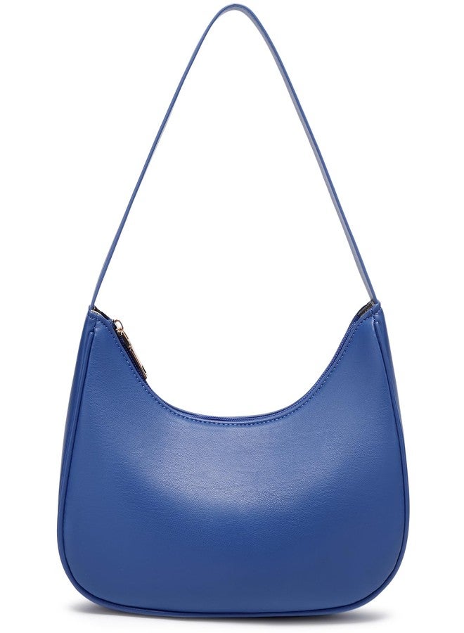 WSRYDJDL Fashion shoulder Bag for Women's Cute Hobo Tote Handbag Mini Clutch Underarm Purse for Daily Use/Work/Travel/Casual Outings, Blue - Image 1