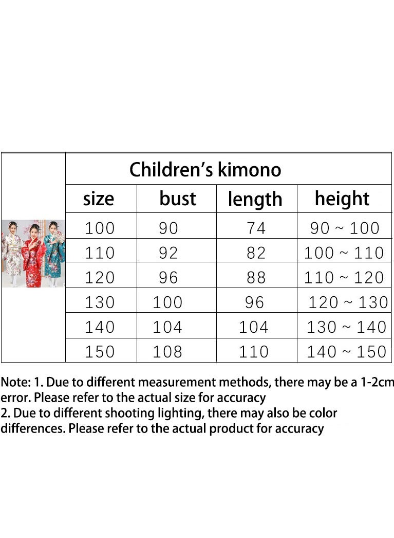 Japanese Traditional Dress Kimono Robe for Kids Girls Costume  - Image 3