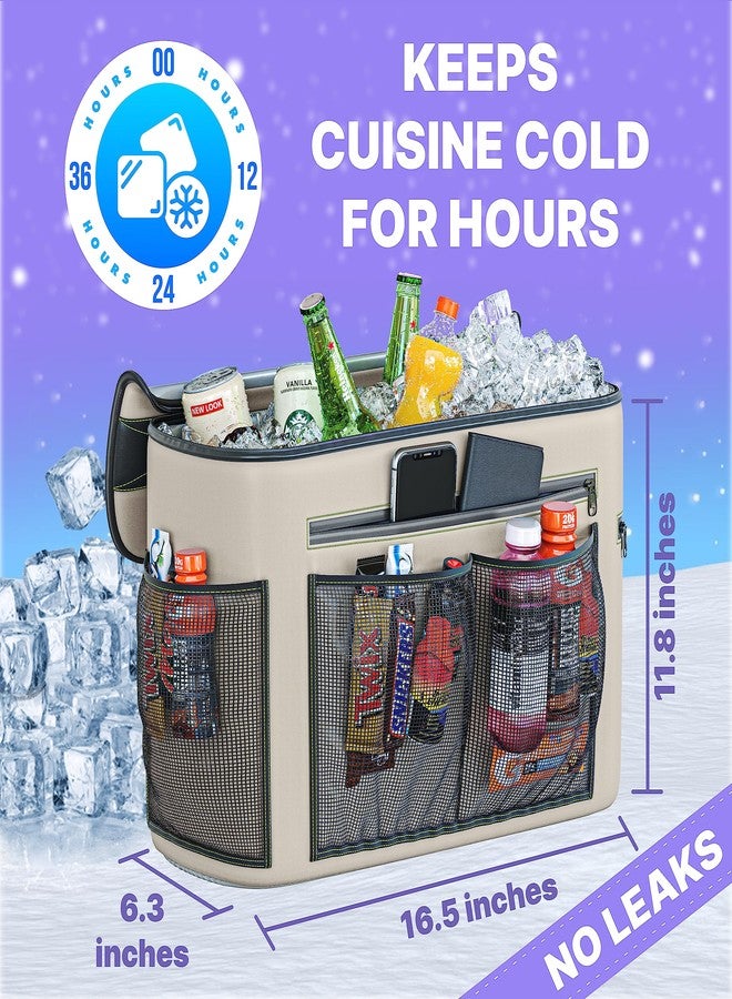 Skywin TidyFriend Kayak Cooler Behind Seat, Waterproof Cooler for Kayaking, Kayak Accessories Cooler Bag, Compatible with Lawn Chair Seat, Portable Ice Chest, Keeps Drinks Cold, Travel, Beach, Lunch (Grey) - Image 2
