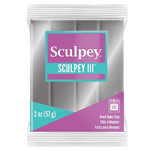 Sculpey طين الفن Sculpey S302 1130 III، فضي - Image 5