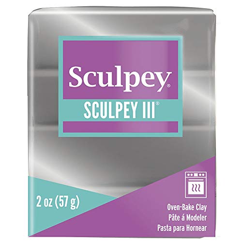 Sculpey طين الفن Sculpey S302 1130 III، فضي - Image 3