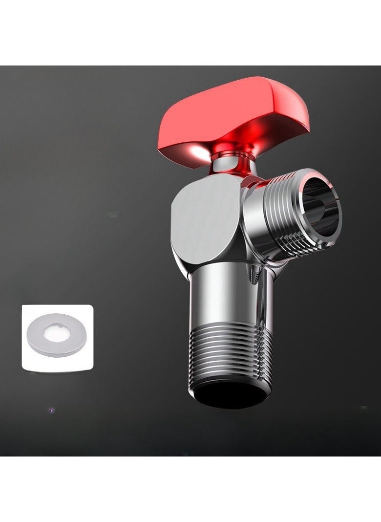 EBMINI - 4-Point Copper Ball Valve Fully Open Large Flow Gas Water Heater Triangle Valve - Image 1
