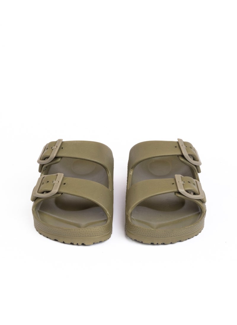 Onda Onda Jet Double Buckle Slipper Olive green For unisex  - Image 5