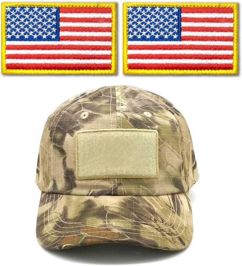 Anley Tactical USA Flag Embroidered Patches 2 Pack  2x 3 American US Flag Military Uniform Sew On Emblem Patch  Loop  Hook Fasteners Attach to Tactical Hats Garment  Gears - Image 5
