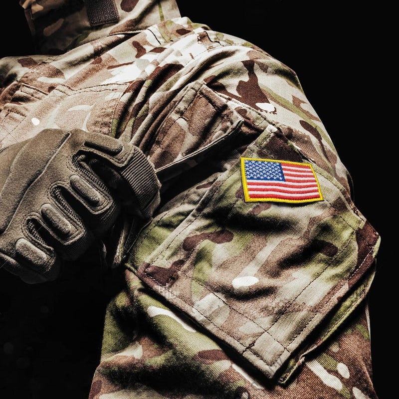 Anley Tactical USA Flag Embroidered Patches 2 Pack  2x 3 American US Flag Military Uniform Sew On Emblem Patch  Loop  Hook Fasteners Attach to Tactical Hats Garment  Gears - Image 4