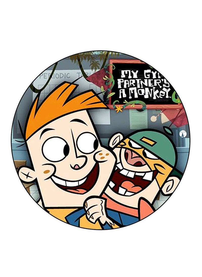 RKN - My Gym Partner'S A Monkey Printed Mouse Pad  Multicolour - Image 1