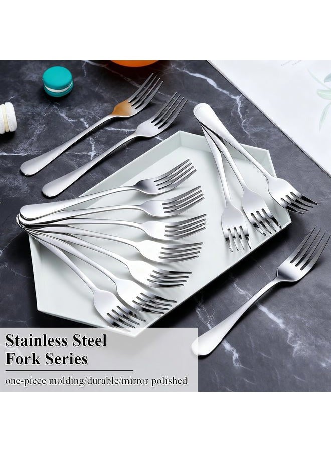 Berglander Dinner Forks Set of 24, Stainless Steel 18.5cm Table Forks for Home Kitchen, Hotel, Restaurant, Dishwasher Safe - Image 3