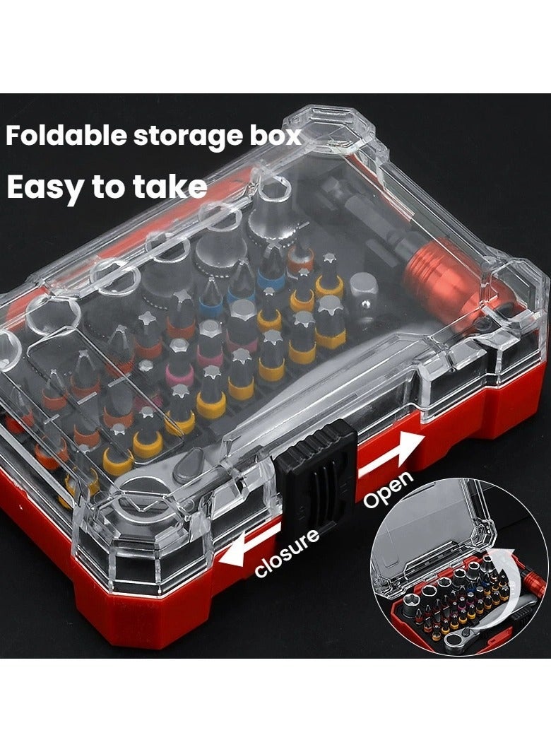 38-piece precision screwdriver set with various screw heads multifunctional industrial-grade manual tool kit for home use - Image 3