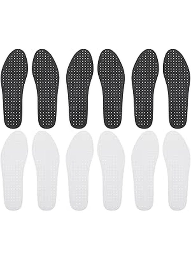 Breathable Eva Ultra Thin Insoles 6 Pairs Cushioning Anti Slip Cuttable Sizes 36 46 - Image 1