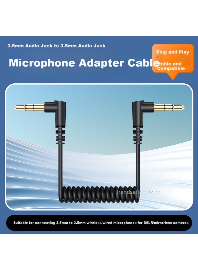 Trendsetter Microphone Adapter Cable Trs Audio Cable For Rode/dji/boya/momax Connecting Microphone To Mirrorless Camera - Image 1