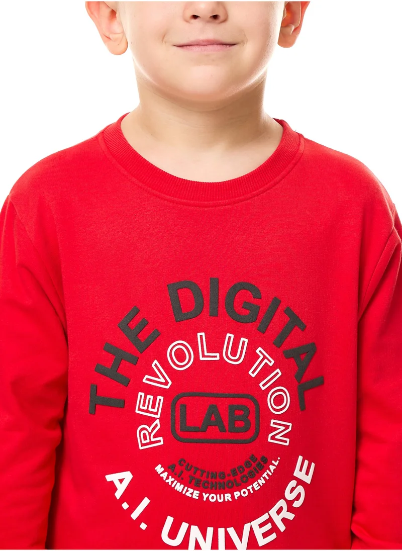 victor and jane Boys' Graphic "DIGITAL REVOLLUTION" Sweatshirt
