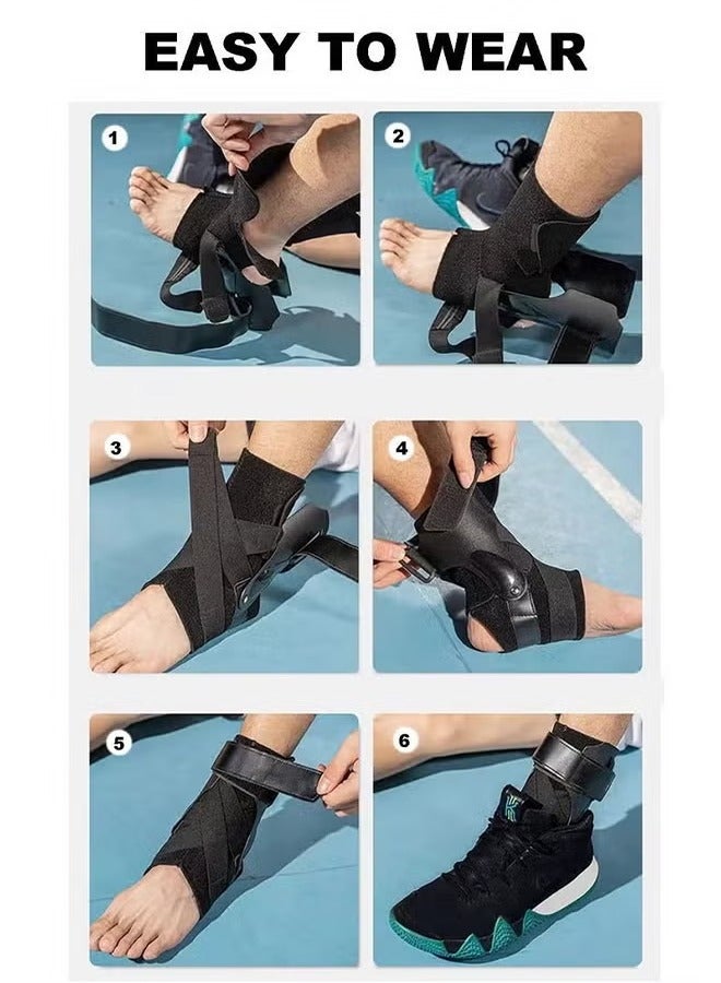 Generic Ankle brace, ankle sprain support brace, ankle brace for men and women, ankle brace for basketball, football and volleyball, sprained ankle brace (1 piece, size L)  - Image 4
