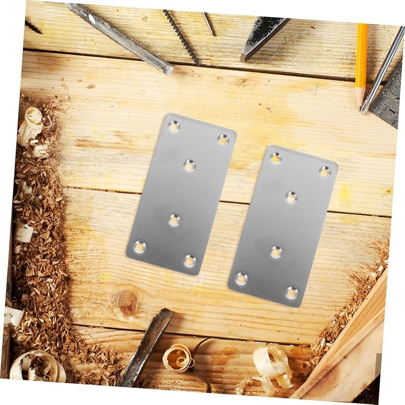 6 قطع من الأقواس المسطحة لإصلاح الأثاث، ألواح ترميم، دعامات للرفوف والطاولات، سهلة التركيب - Image 5