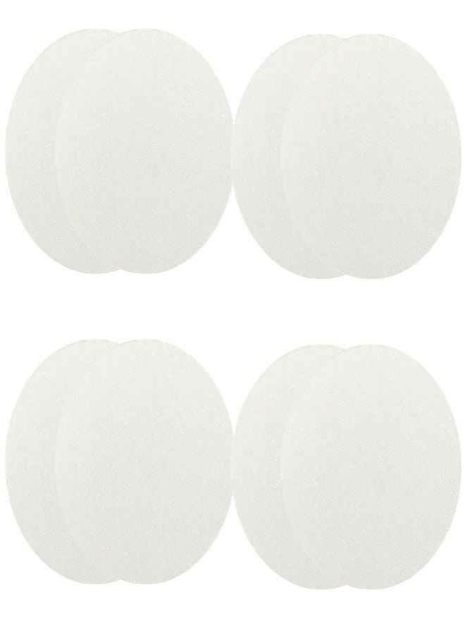 Quupy 8PCS Women Air Cushion Core Makeup Blender Sponge Replacement - Round Powder Puff for BB CC Cream Foundation, Fits All Skin Types (White) - Image 1