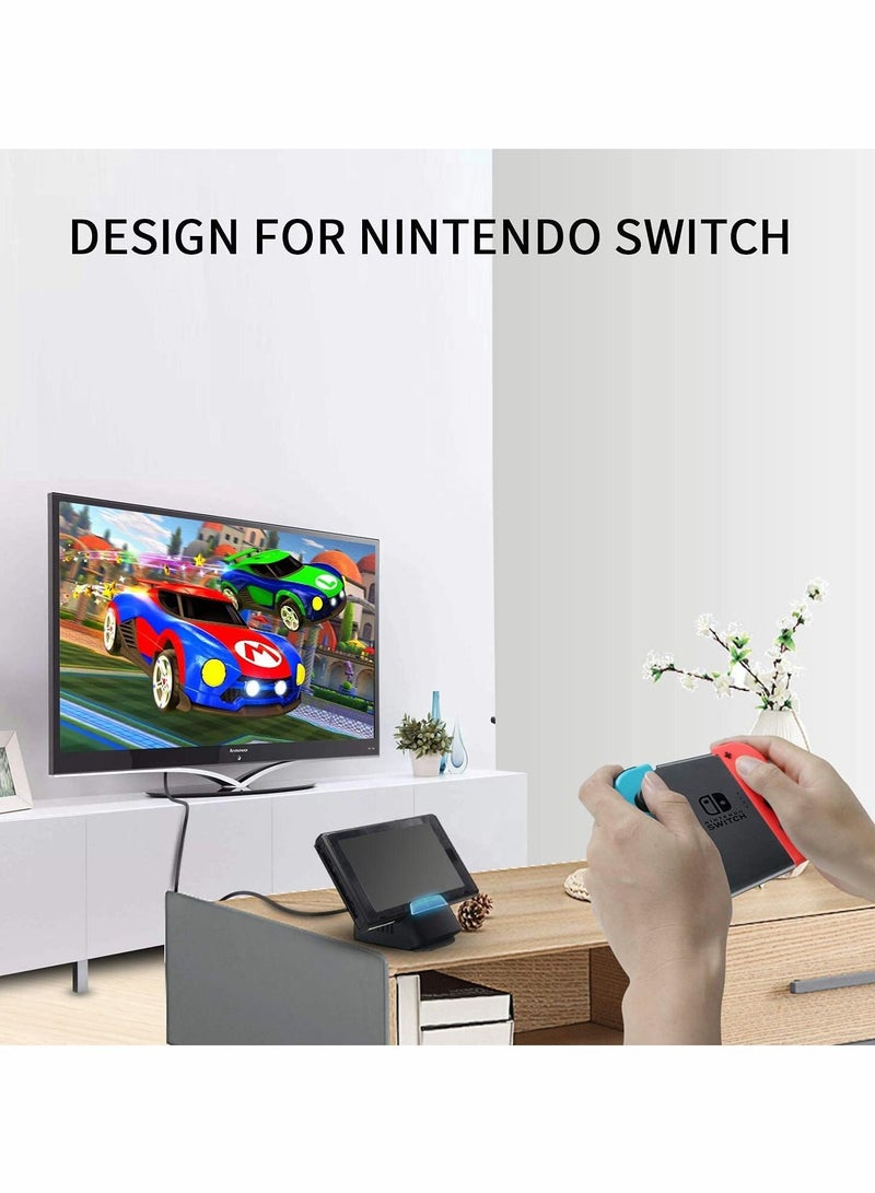 KASTWAVE Switch Charging Dock, Portable Compact Switch Replacement Charging TV Dock for Nintendo Switch/Switch OLED, USB C Power Input Port, USB 3.0 HDMI Port with Cooling Structure Design,HDMI Video Converter - Image 3