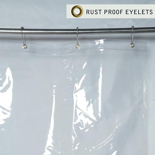GREEN DECOR – Waterproof Outdoor Transparent PVC Self Fold Curtain with Top Eyelet Used for Balcony,Window, Door for Ac, Dust,Wind & Rain Protection (4.5 X 8 Feet, Pack of 1 Piece) - Image 2