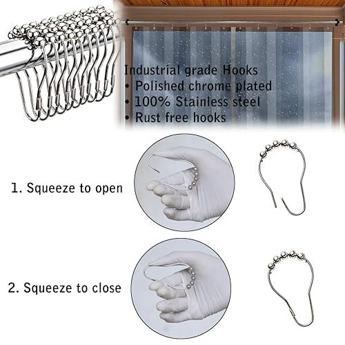 GREEN DECOR – Waterproof Outdoor Transparent PVC Self Fold Curtain with Top Eyelet Used for Balcony,Window, Door for Ac, Dust,Wind & Rain Protection (4.5 X 8 Feet, Pack of 1 Piece) - Image 3