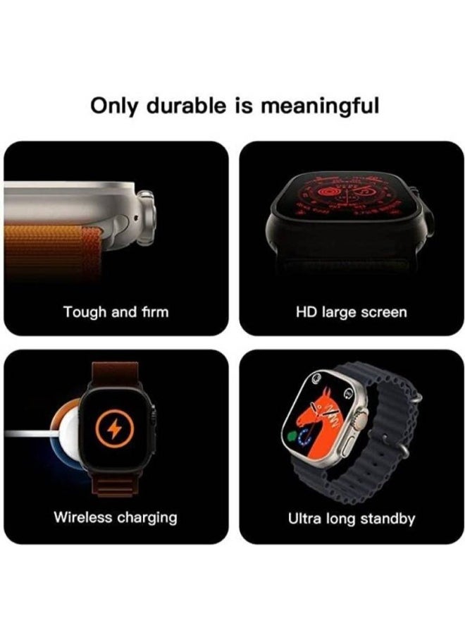 Generic - Smart Watch T8000 Ultra 3 – Black | Advanced Features & Stylish Design - Image 1