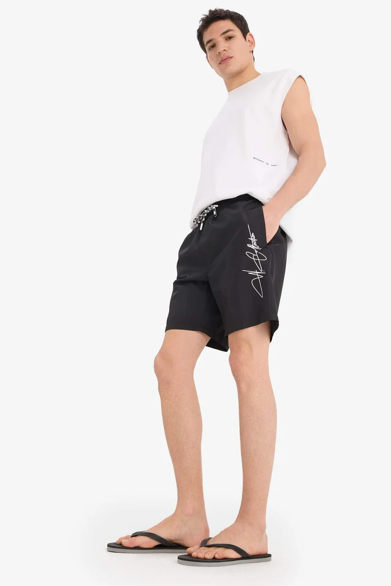 ديفاكتو Regular Fit Short Swim Shorts