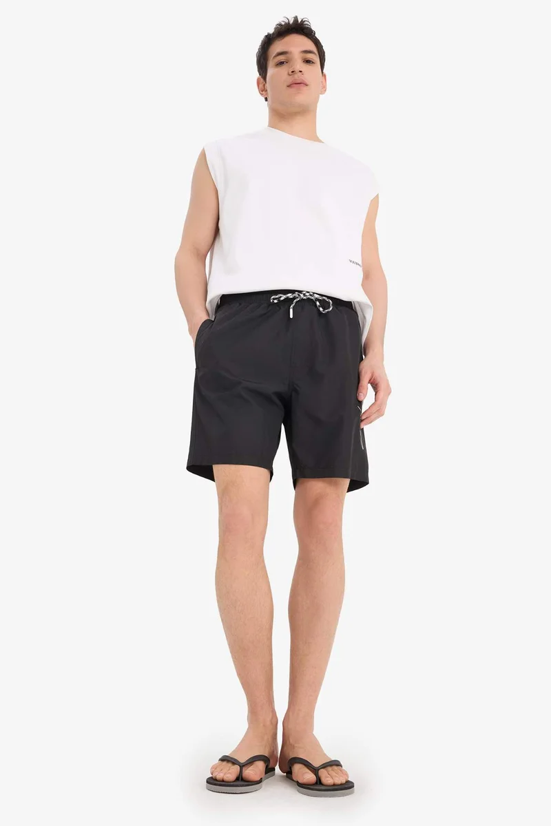 ديفاكتو Regular Fit Short Swim Shorts