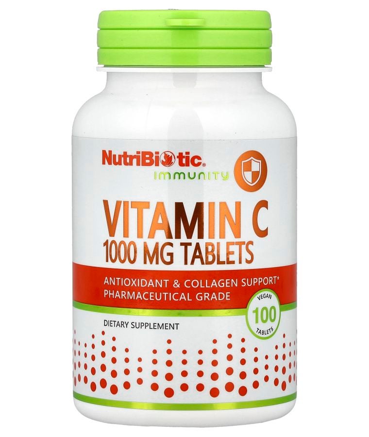 Nutribiotic Vitamin C 1000 mg 100 Vegan Tablets
