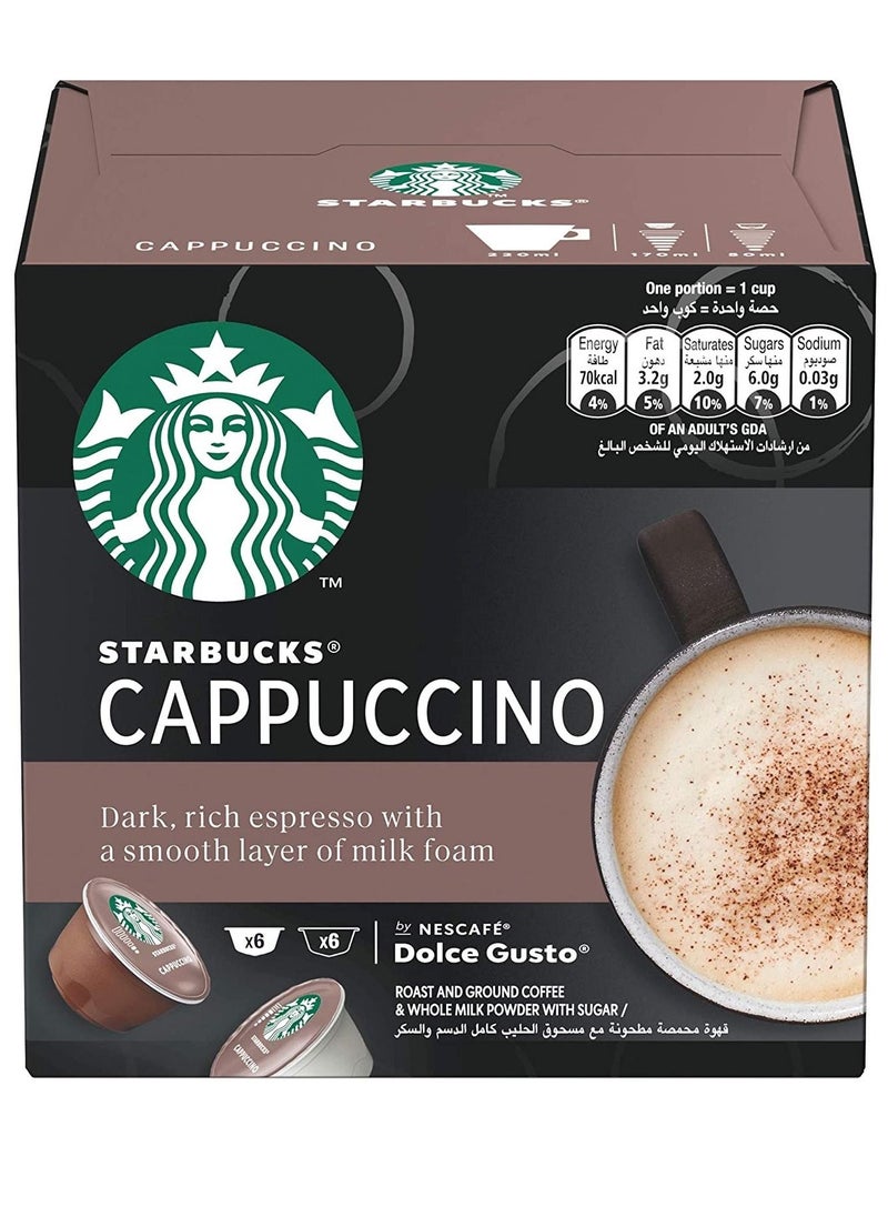Starbucks - Starbucks dolce gusto cappuccino 12 capsules - Image 1