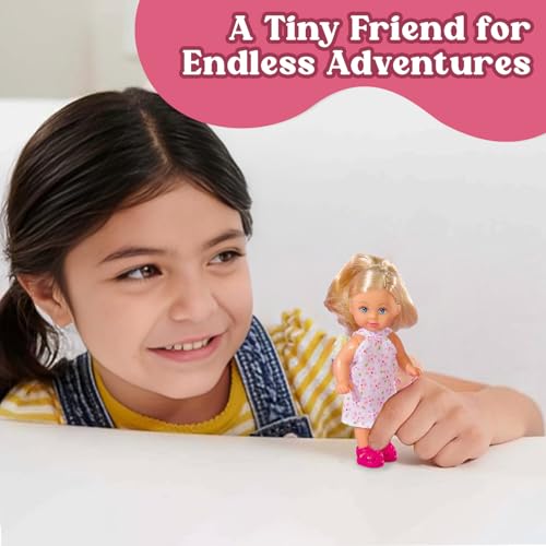 Wembley Evi's Trolley Set| Soothing Floral Glow Evi| Vibrant Evi Inside Trolley| Joyful Pretend Play Set| Engaging & Travel-Friendly Set| Ideal Doll Set for Girls (Soothing Floral Glow Evi) - Image 3