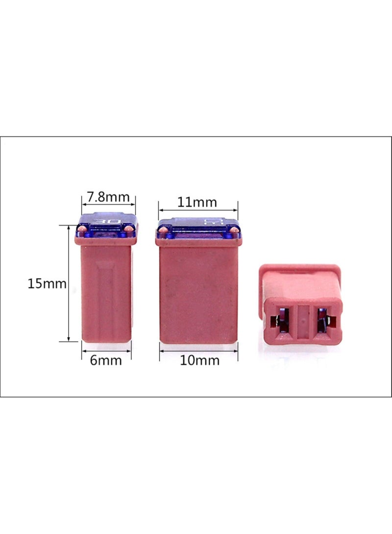 25PCS Micro Cartridge Fuses,15 Amp Micro Fuse,20 Amp Micro Fuse,25 Amp Micro Fuse,30 Amp Micro Fuse,40 Amp Micro Fuse, for Cars,SUVs and Trucks,Multi Color - Image 2
