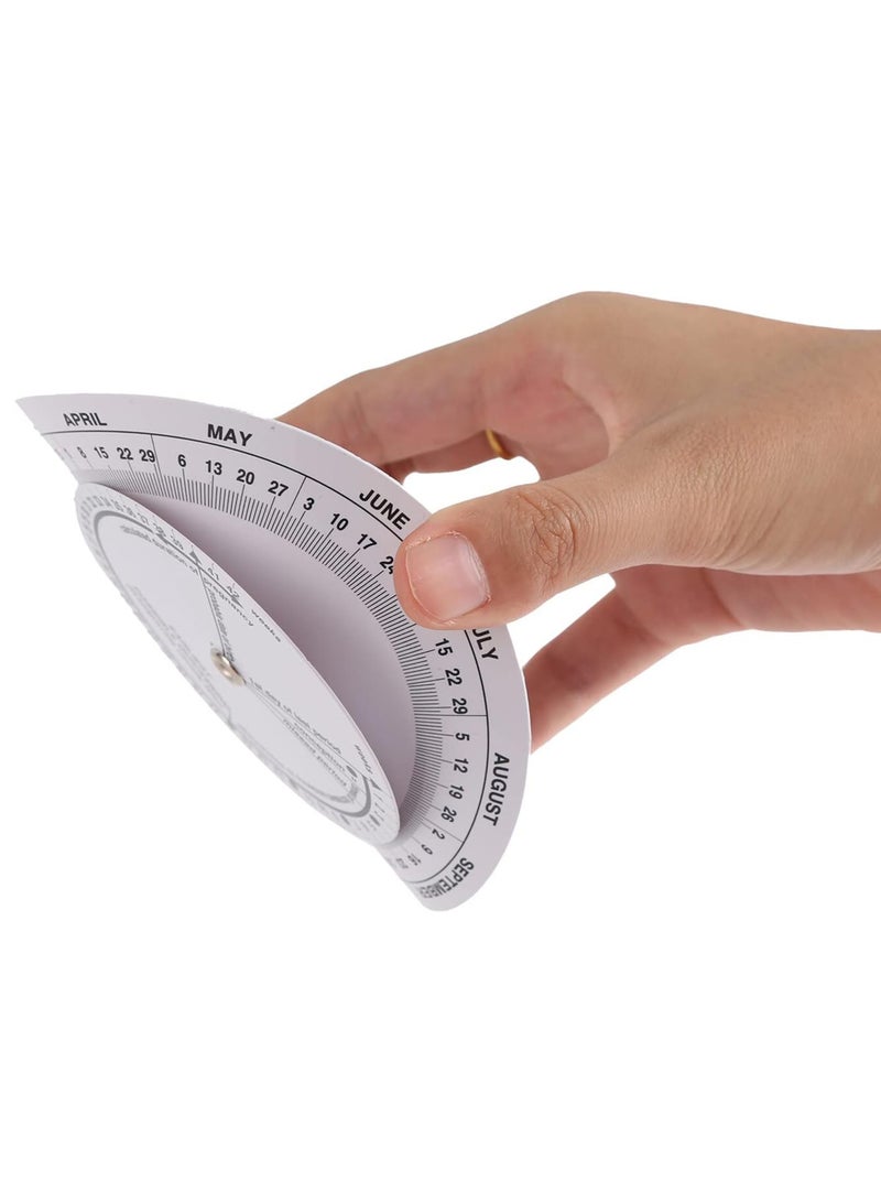 King Mariot Pregnancy Wheel Badge Card | Pregnancy Wheel Pregnant Due Date Calculator | ABS Material | Handy Tool for Doctors, Midwives, Nurses, Pregnant Patients - Image 4