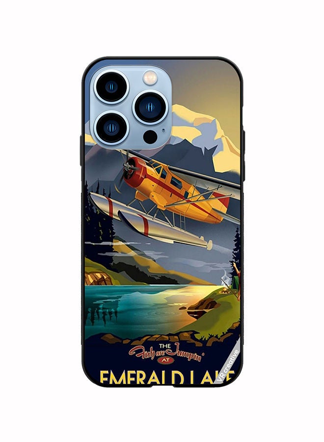 VR CREATIVE Protective Case Cover For Apple iPhone 14 Pro Max Emerald Lake Design Multicolour - Image 1