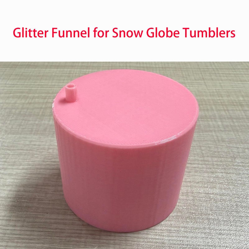 SPANSEE Glitter Funnel for Snow Globe Tumblers, Funnel for Adding Glitter to Snowglobe Cups, DIY Glitter Cup Making Tools (Cups not Included) - Image 4