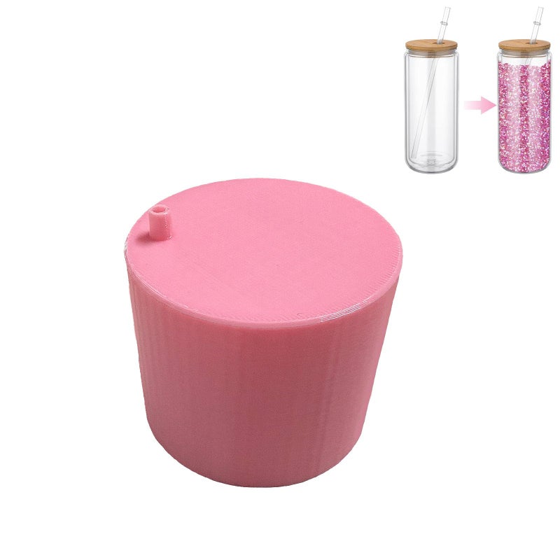 SPANSEE Glitter Funnel for Snow Globe Tumblers, Funnel for Adding Glitter to Snowglobe Cups, DIY Glitter Cup Making Tools (Cups not Included) - Image 1